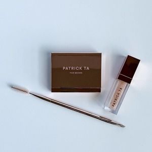 Patrick Ta Clear Shaping Wax, Brow Brush & Major Glow Lip Shine